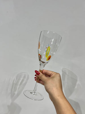 Millefiori wine & margarita glasses