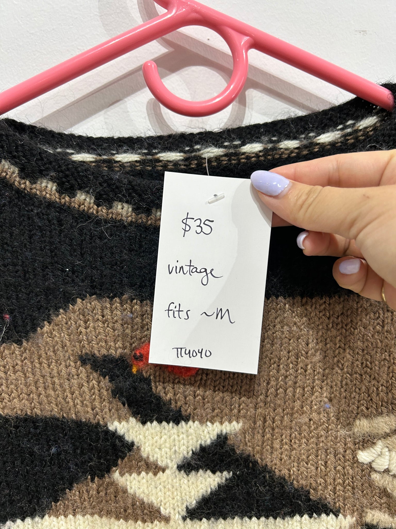 Thrifted vintage & pre-loved knitted sweaters part 3