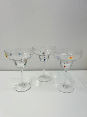 Millefiori margarita glasses