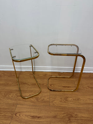 Tables d’appoint C doré laiton