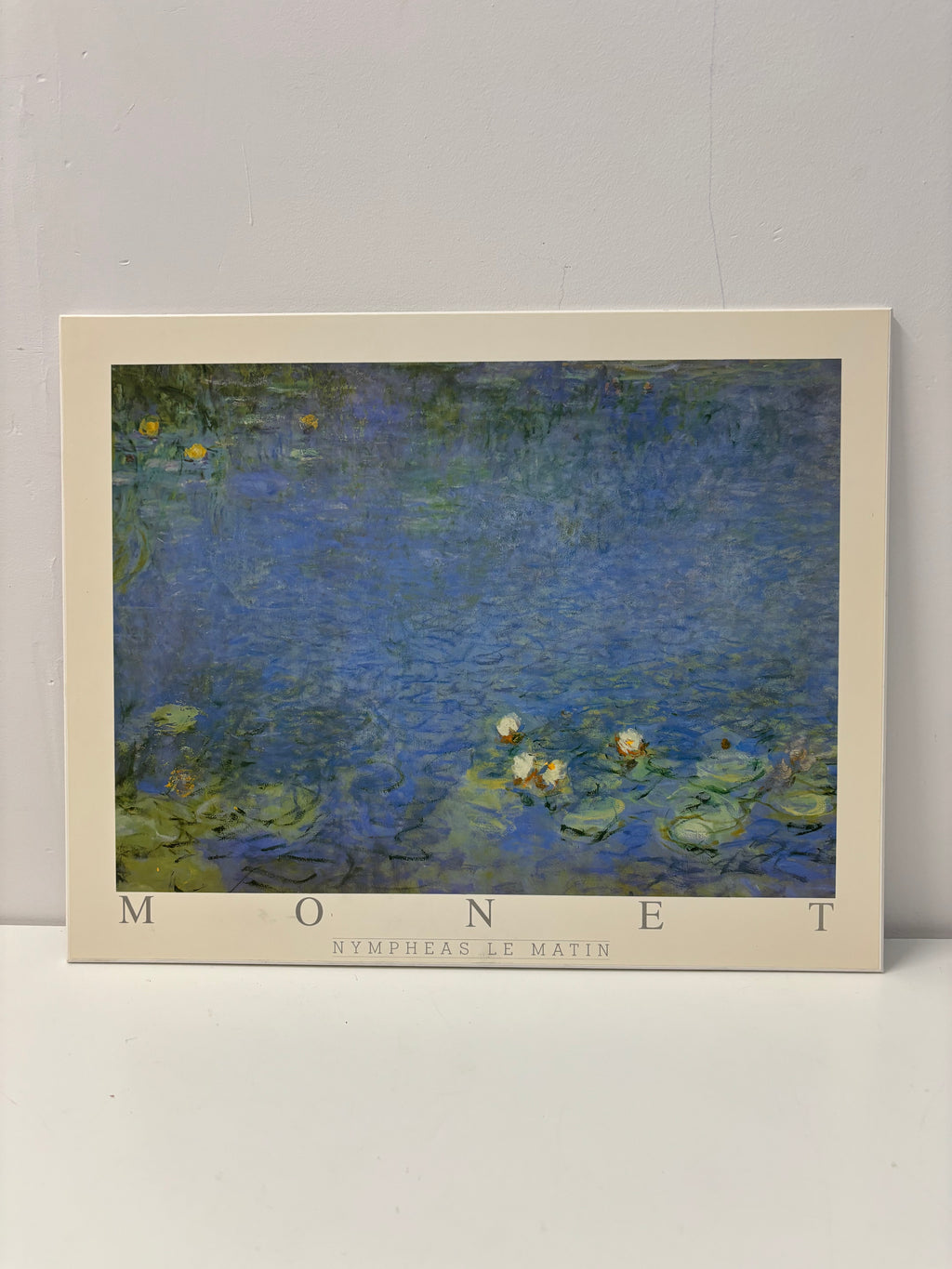 Impression Nympheas le matin de Monet à accrocher au mur