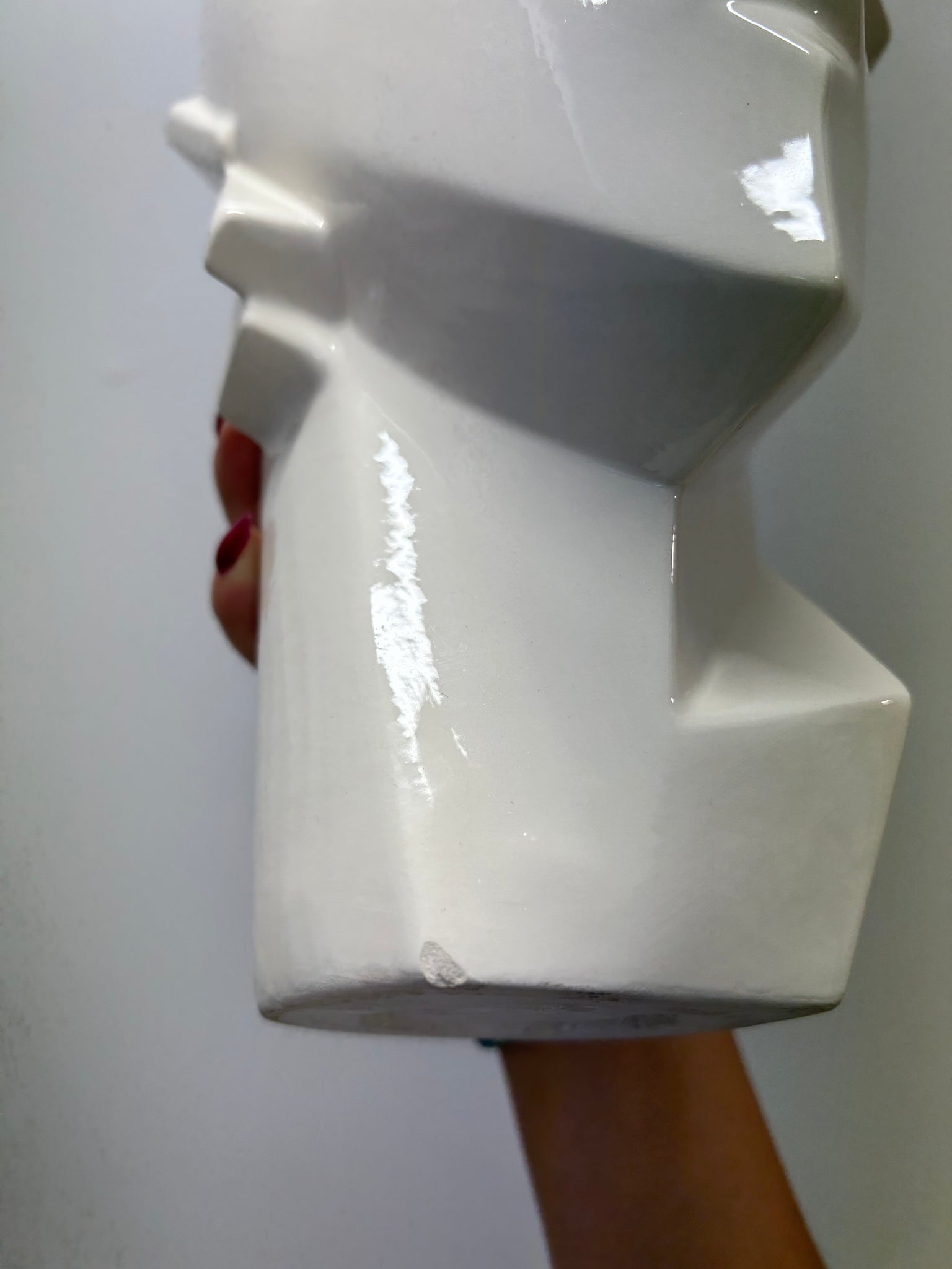 White Lindsey Balkweill style head vase
