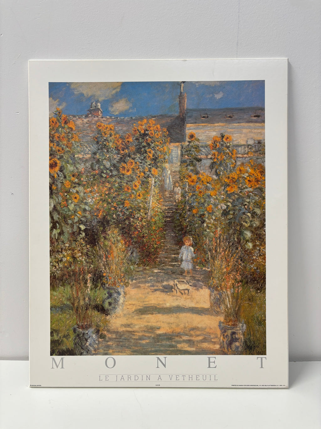 Impression Le Jardin de Vetheuil de Monet à accrocher au mur