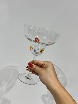 Millefiori wine & margarita glasses