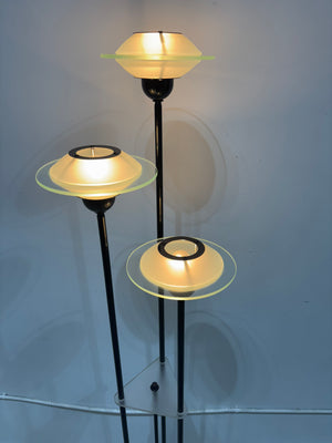 Lampes de table et plancher noires en métal