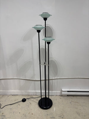 Lampes de table et plancher noires en métal