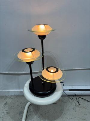 Lampes de table et plancher noires en métal