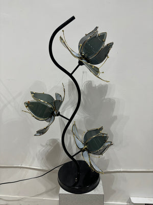 Lampes de table et plancher lotus noirs