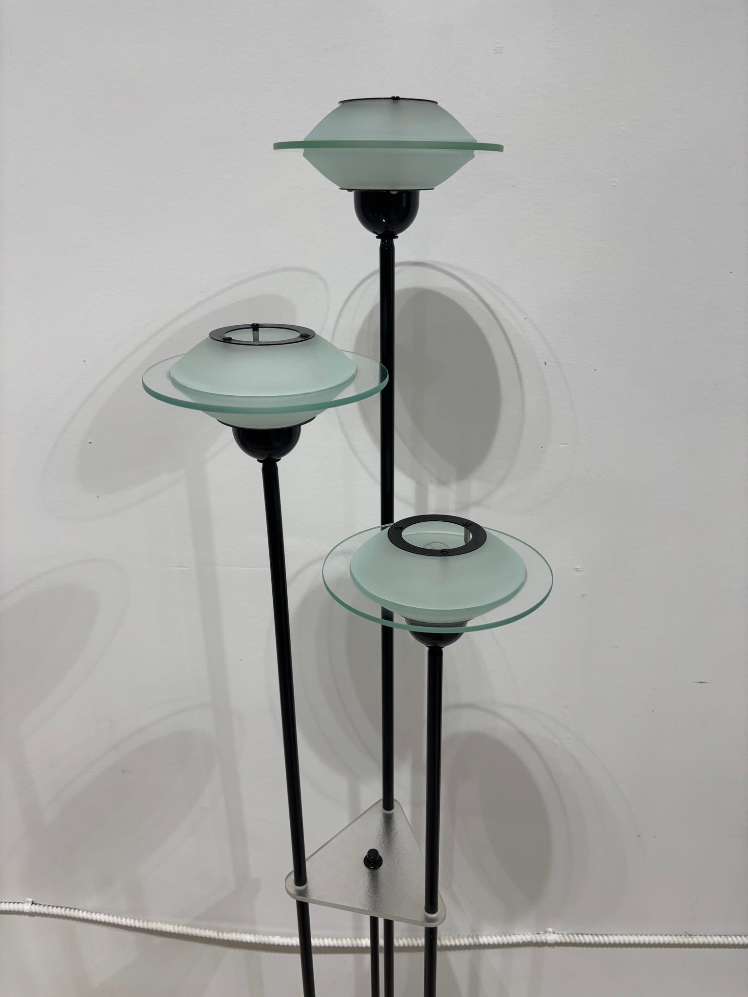 Lampes de table et plancher noires en métal