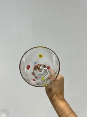 Millefiori wine & margarita glasses