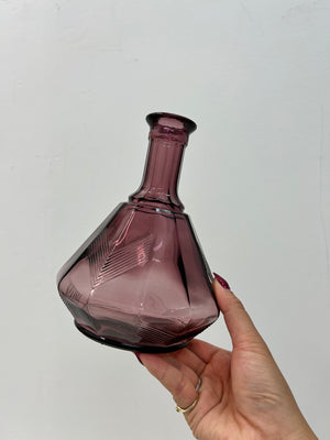 Purple glass bottles, dishes & glassware