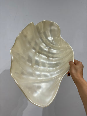 XL coquillage crème en plastique