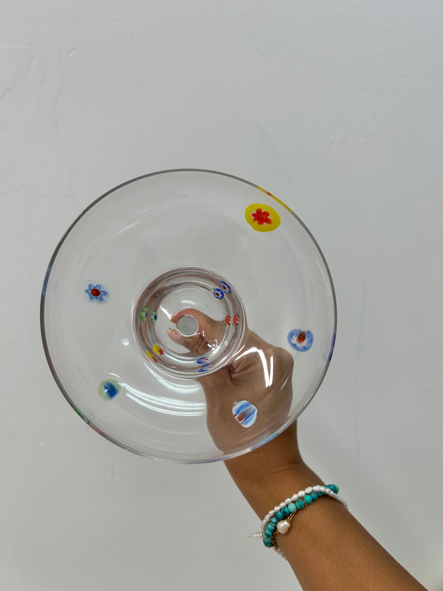 Millefiori margarita glasses