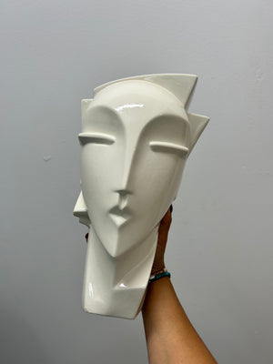 White Lindsey Balkweill style head vase