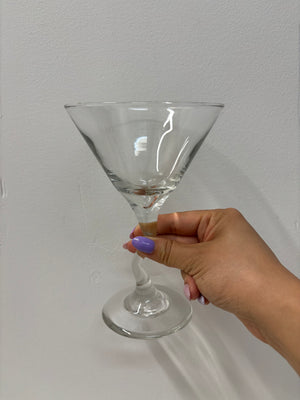 Verres à martini en verre squiggly