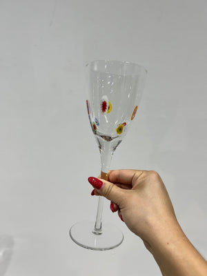 Millefiori wine & margarita glasses