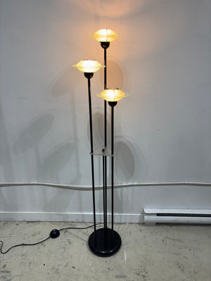 Lampes de table et plancher noires en métal