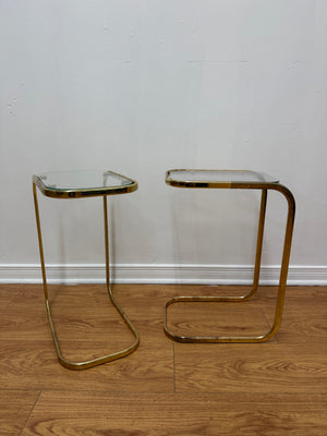 Tables d’appoint C doré laiton