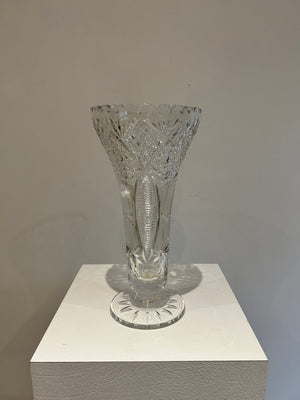 Thicc textured crystal vase