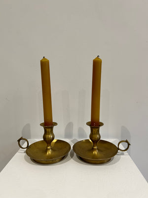 Selection of solid brass candle holders part 2