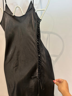 Black Negligee / Slip Dress – Thrift On the Ave.