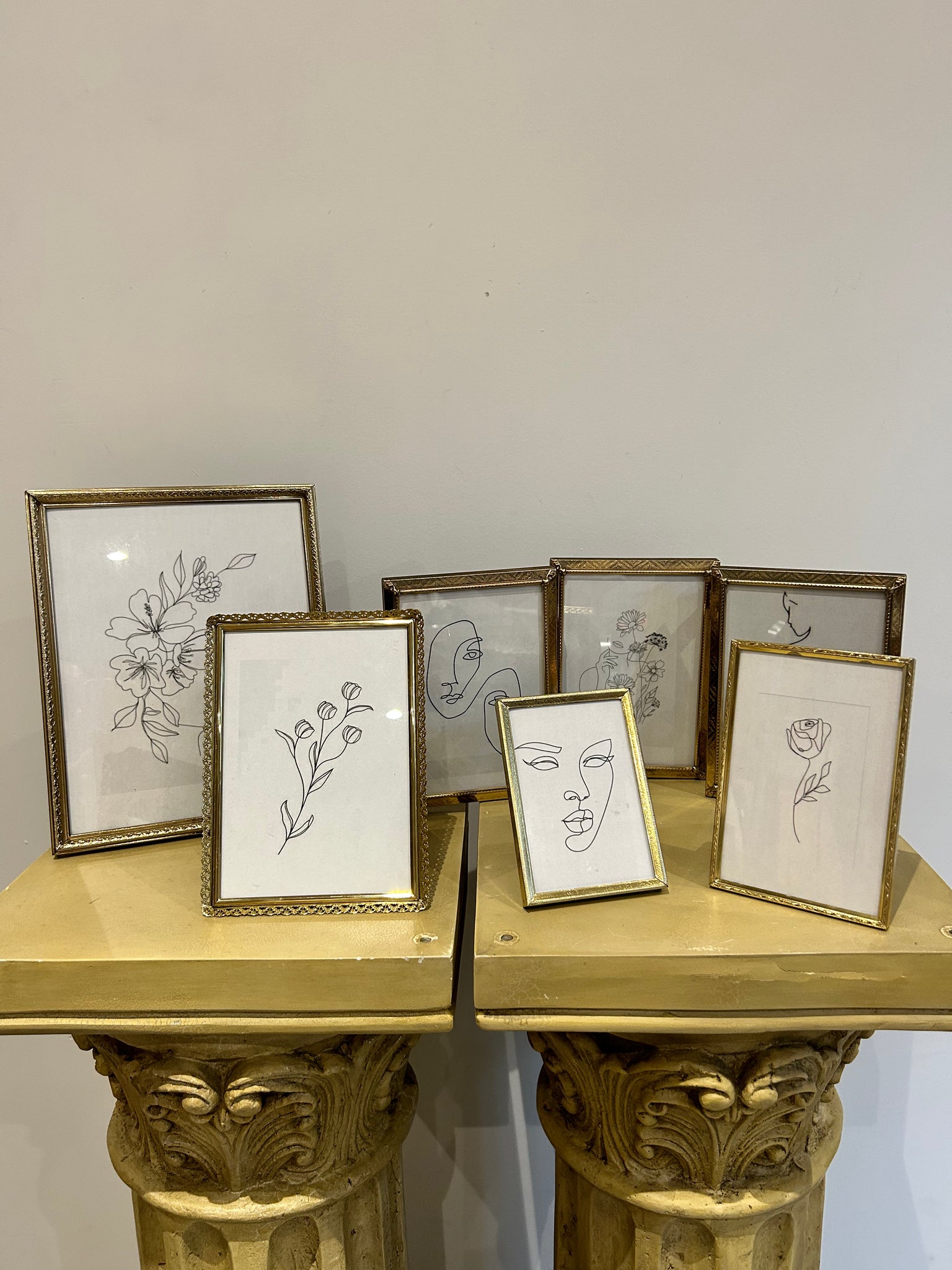 Selection of golden brass frames part 2