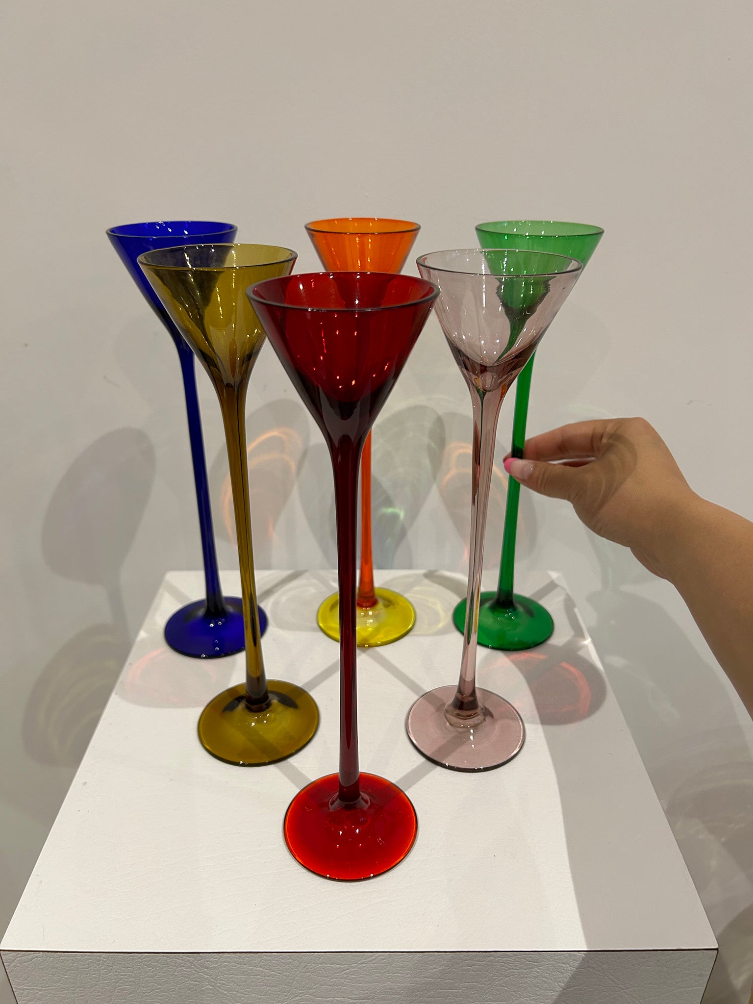 Selection of colorful glassware part 1