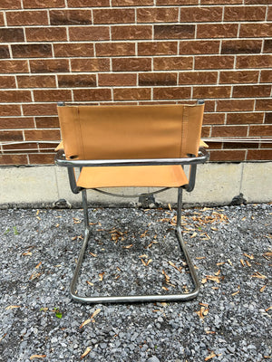 Brown leather Marcel Breuer B34 style chair