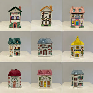 Set of 9 spice houses