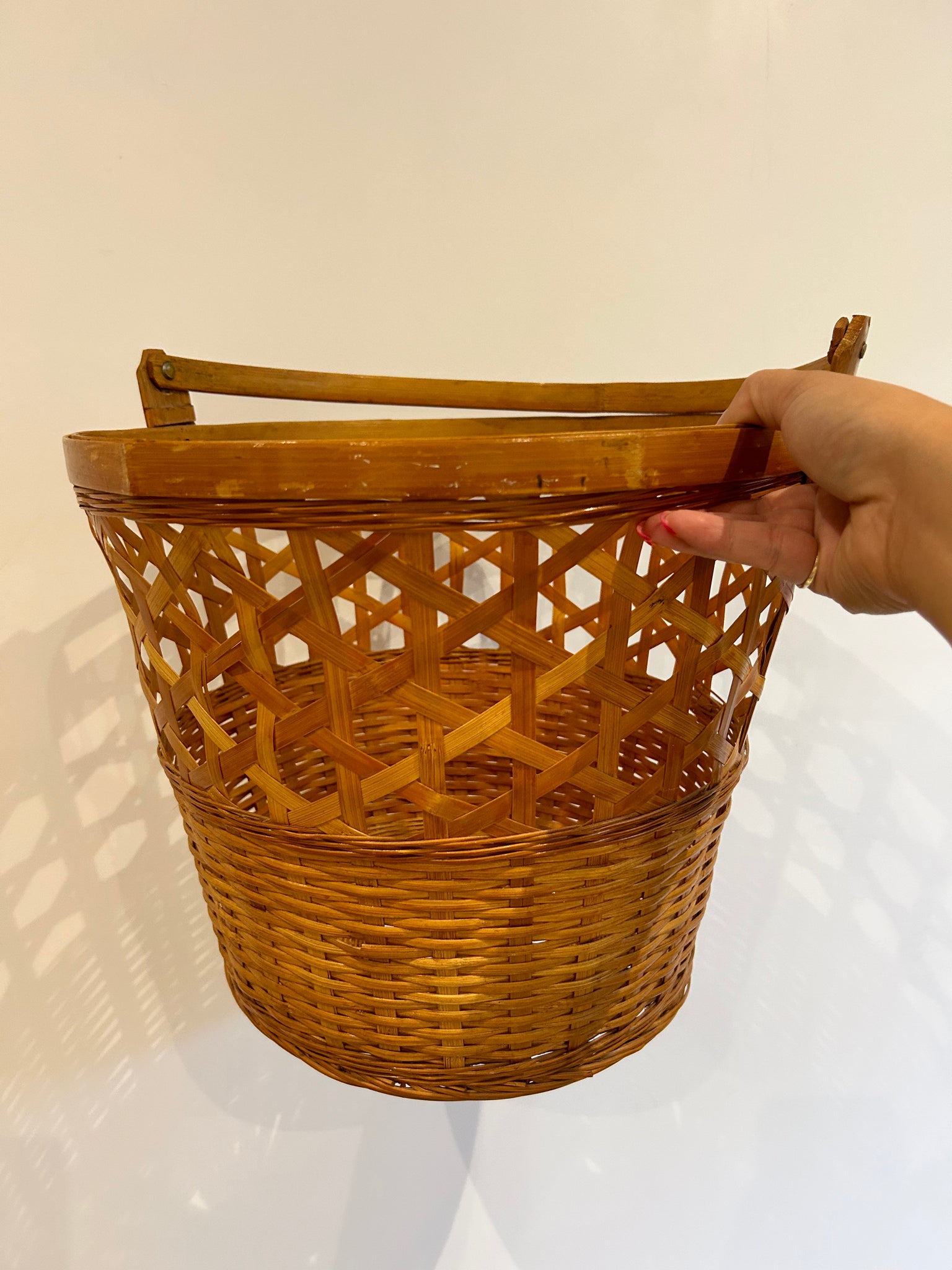 Wicker baskets / bins