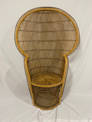 Peacock wicker chair