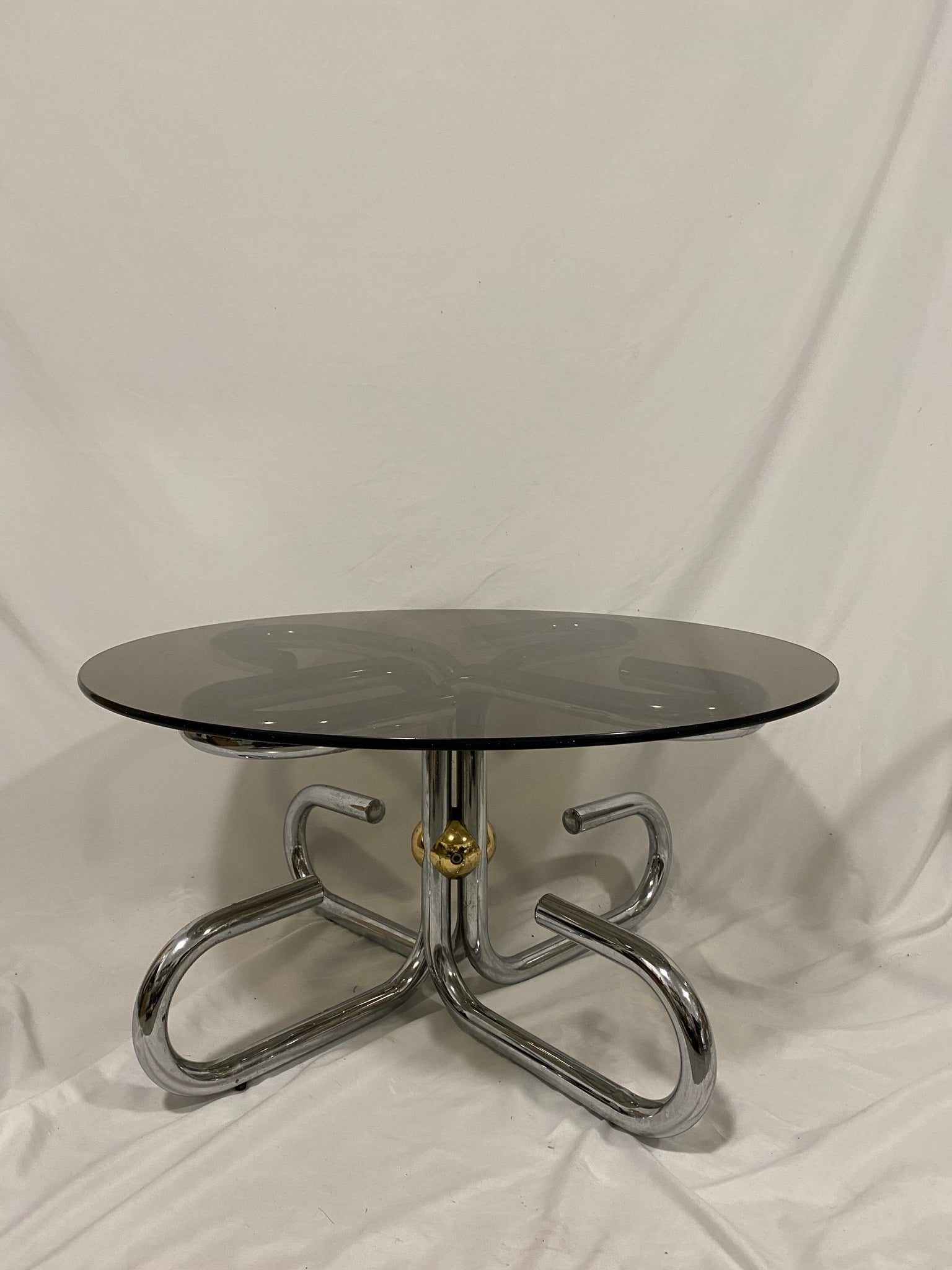MCM chrome tubular coffee table