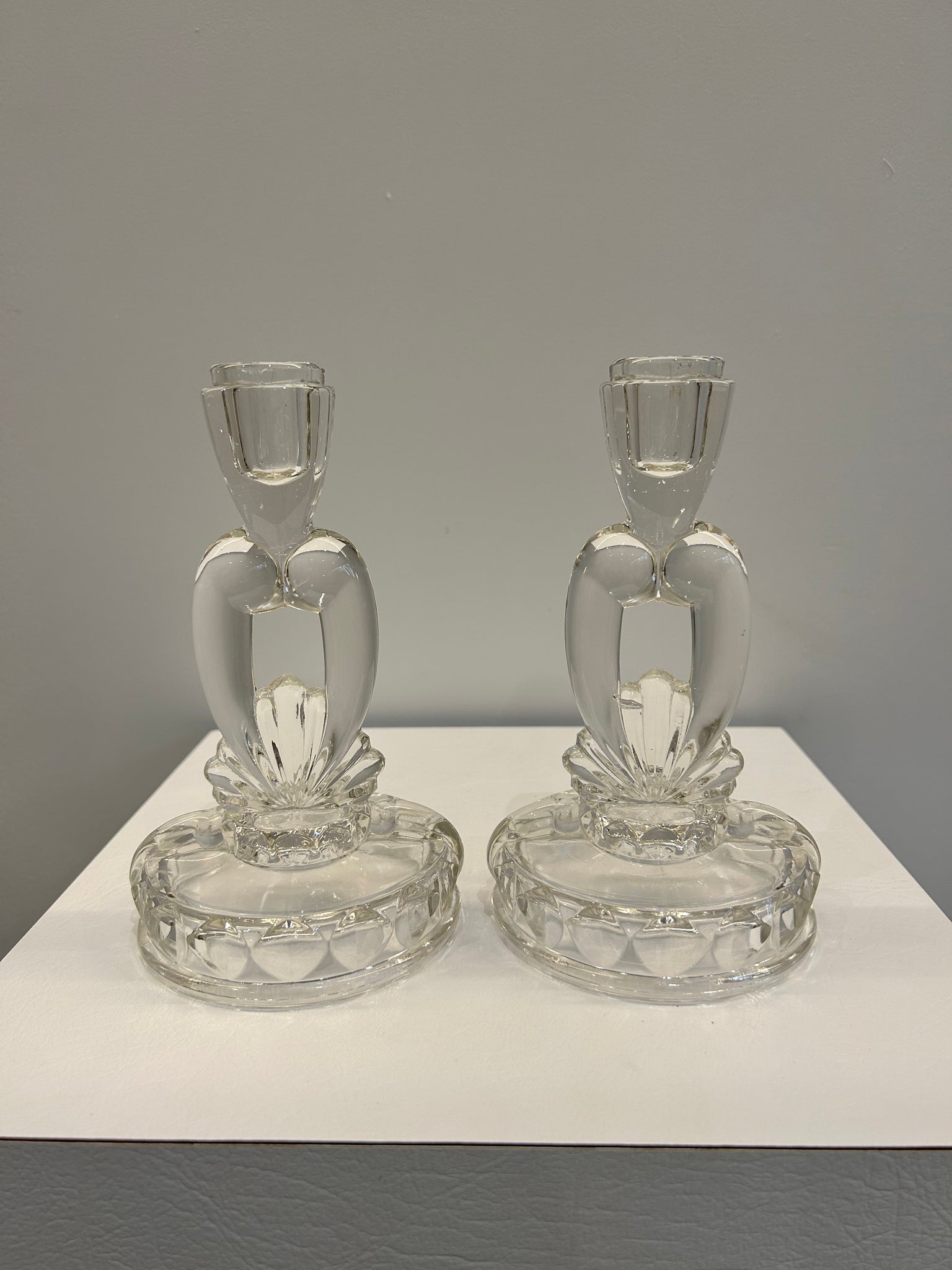 Thicc glass candle holders