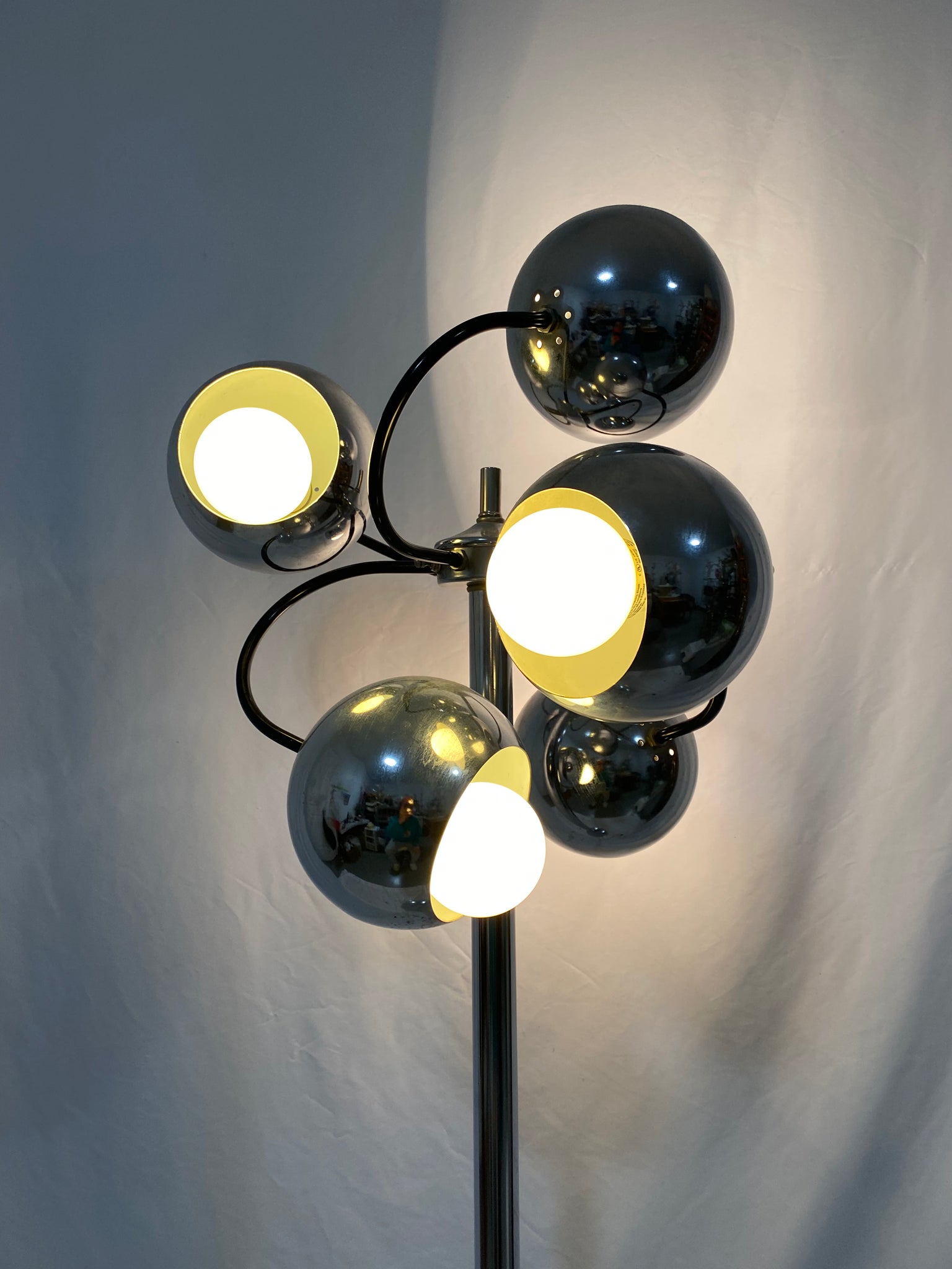 Sputnik floor online lamp chrome