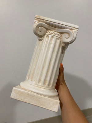 Small plaster columns