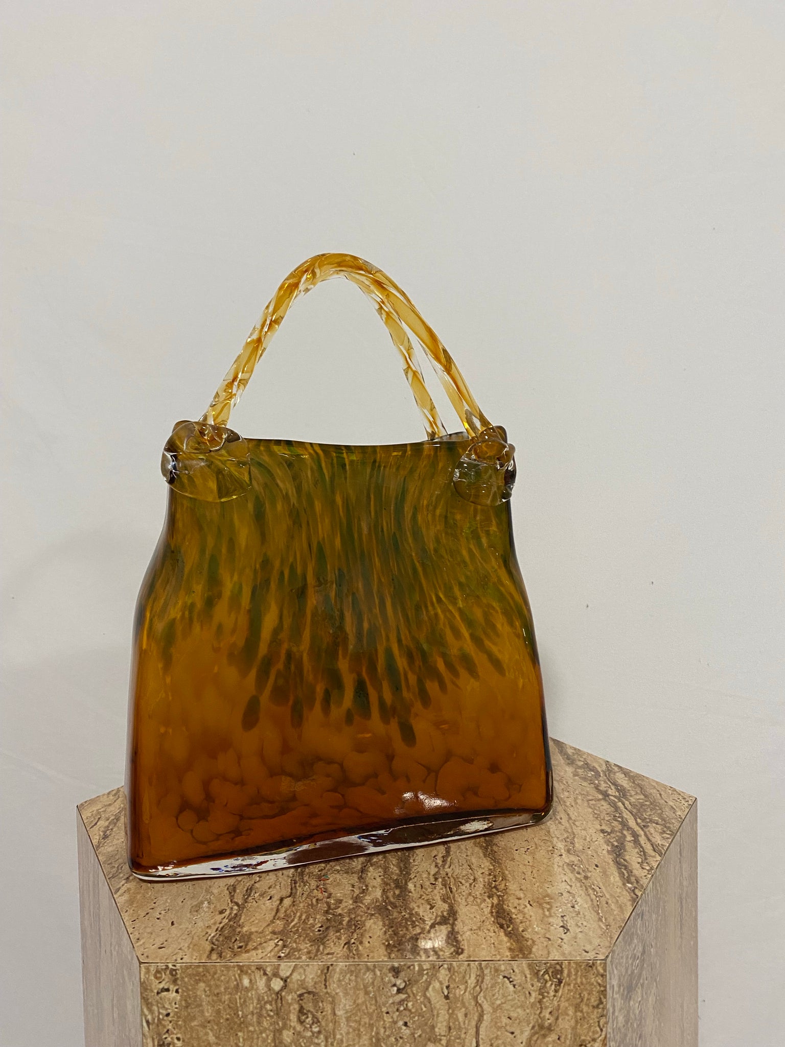Thicc glass purse vase