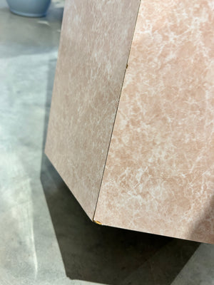 Pink marble immitation podium