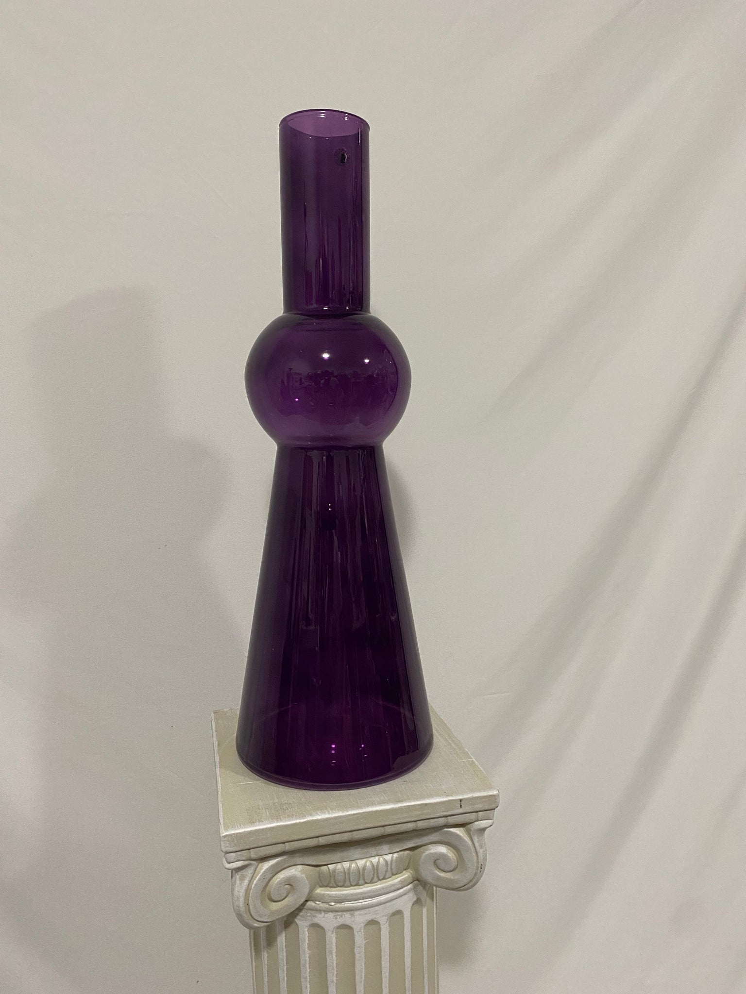 Immense discontinued IKEA purple glass vase