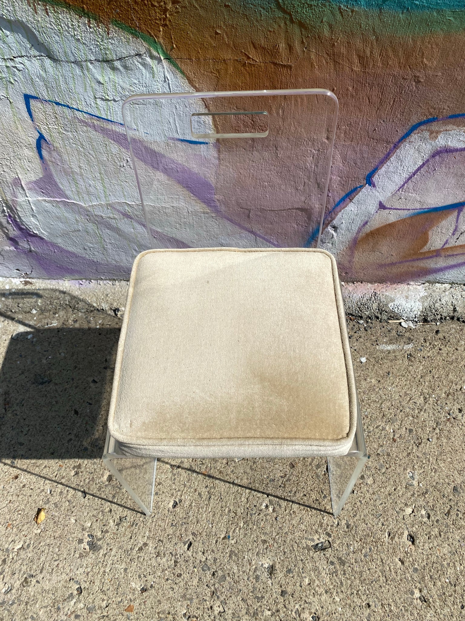 Small lucite chair