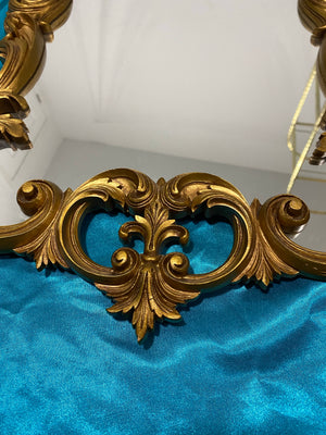 Ornate gold Syroco mirror