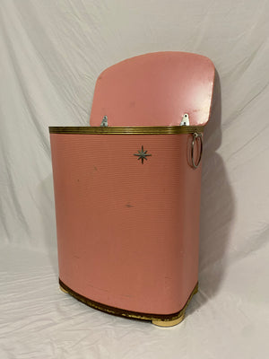 Pink retro laundry hamper
