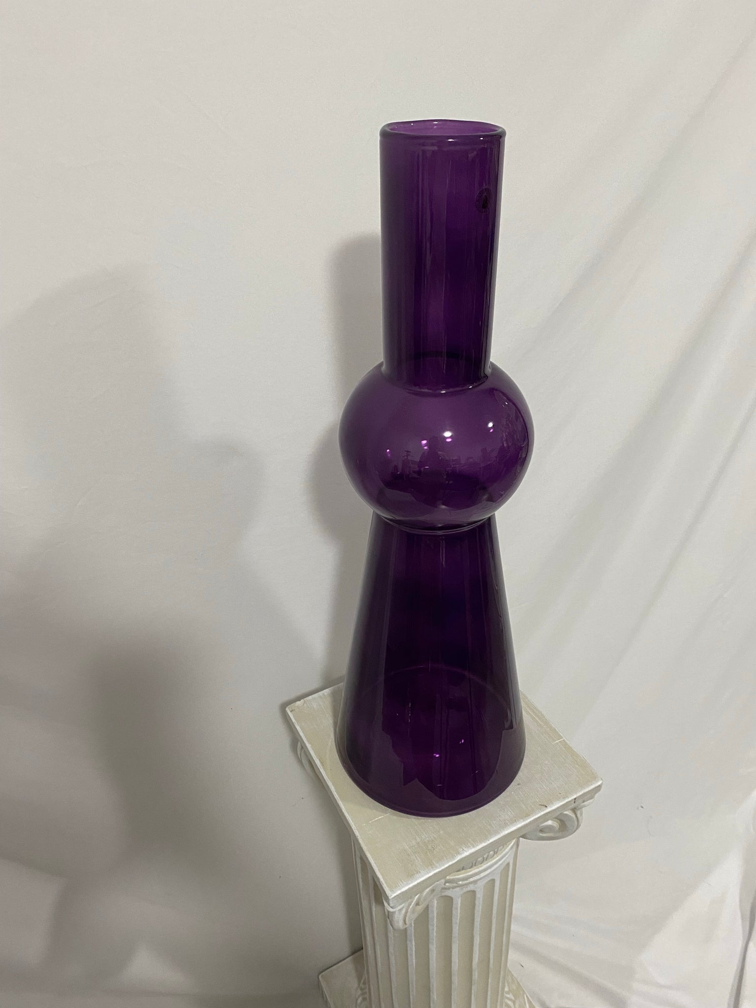 Immense discontinued IKEA purple glass vase
