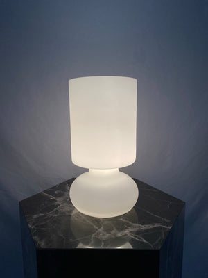 Frosted white IKEA Lykta lamp