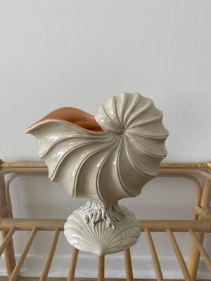Selection of seashell vases