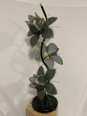 Black lotus table lamp