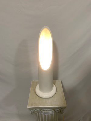 White ceramic lipstick lamp