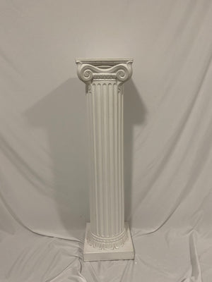 Tall plaster column