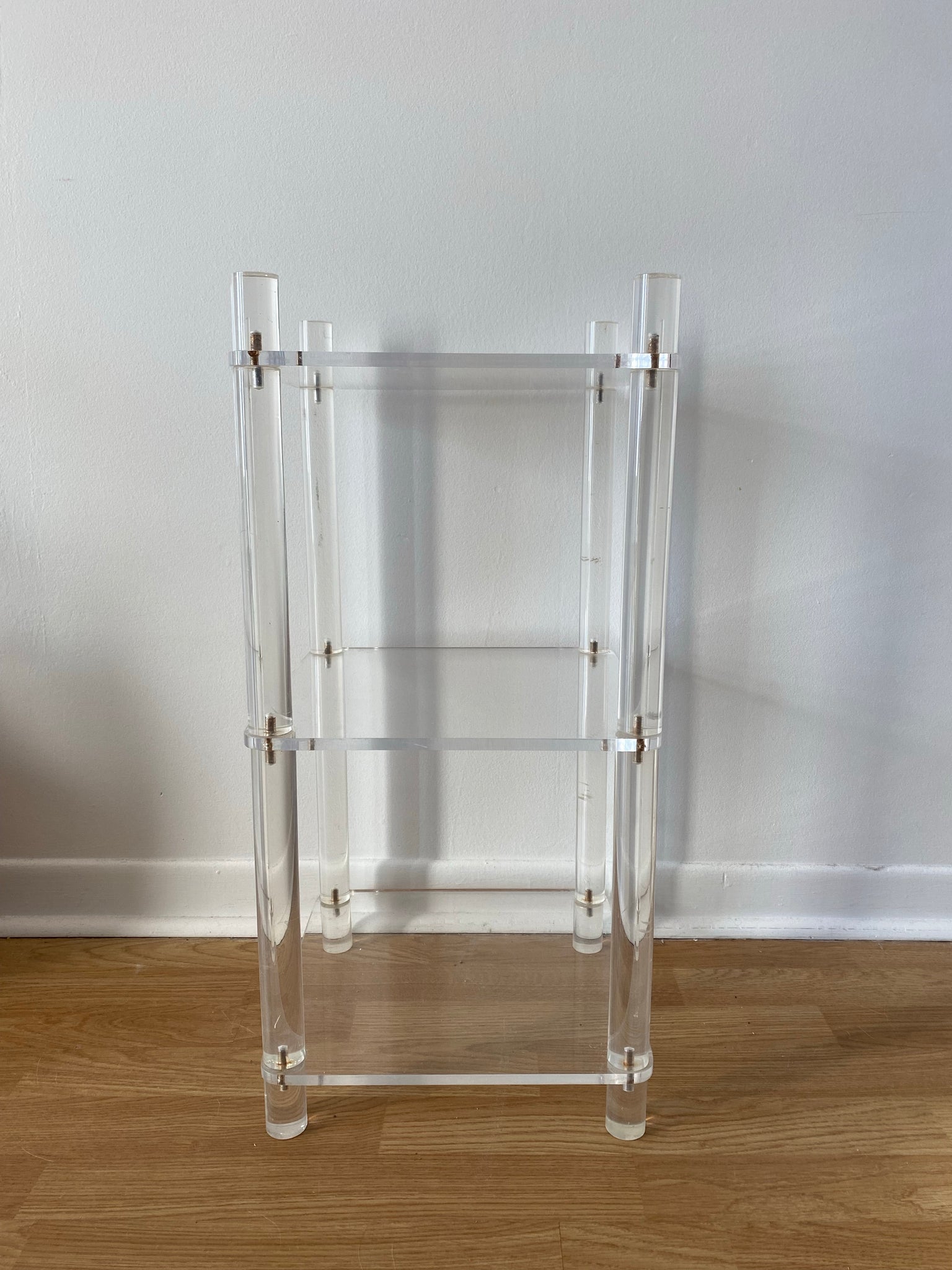 Cute little lucite side table