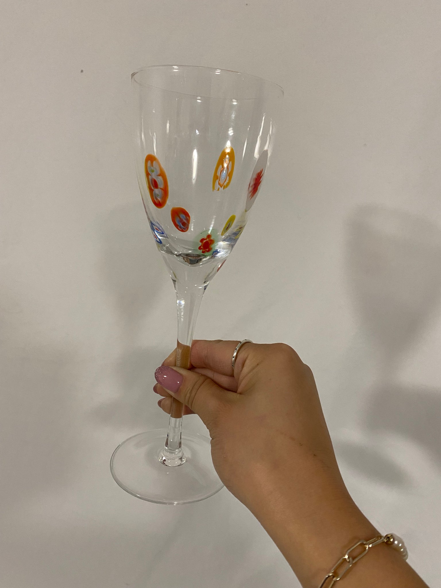Millefiori glassware