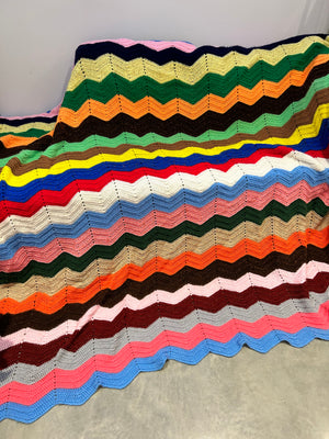 Selection of vintage knitted blankets part 3